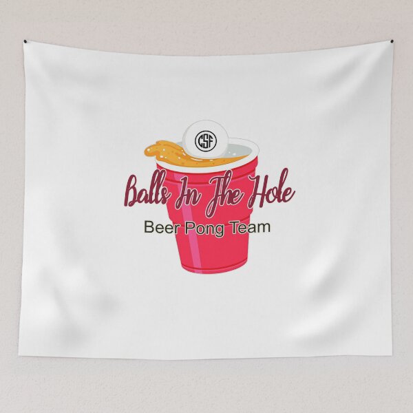 Item preview, Balls In The Hole - Beer Pong Team designed and sold by crazy-s-factory.