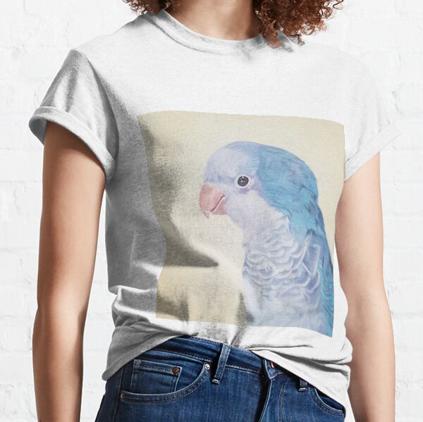 Blue Quaker - pet bird portrait painting Classic T-Shirt