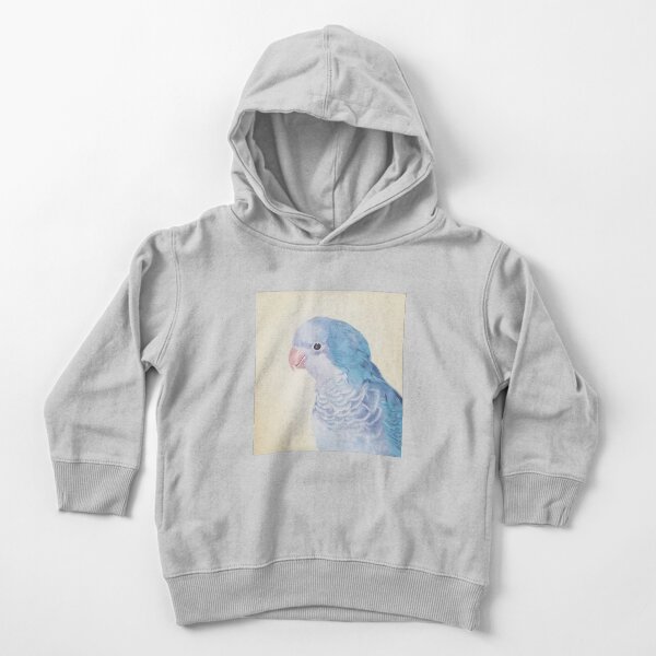 Blue Quaker - pet bird portrait painting Toddler Pullover Hoodie