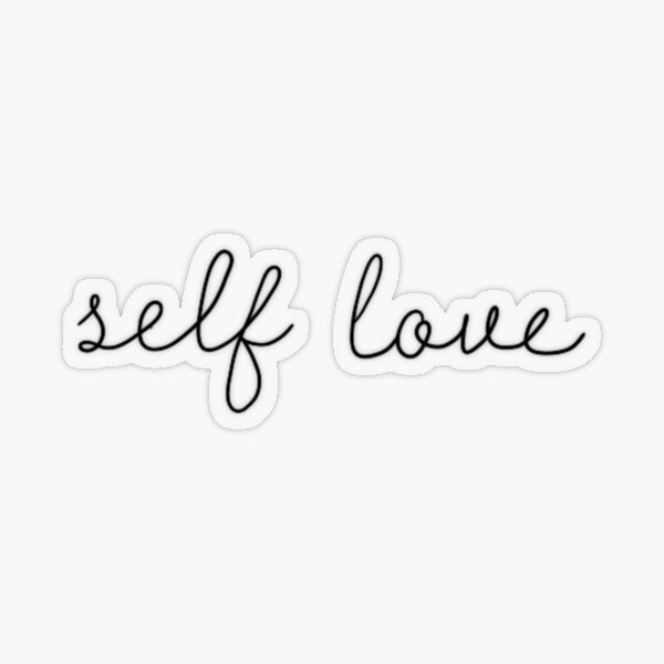 Self Love Sticker for Sale by Rebekah Carter