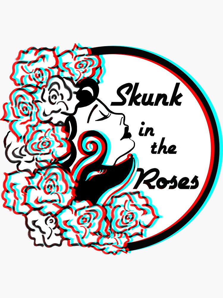 Skunk in the Roses by debraroberge