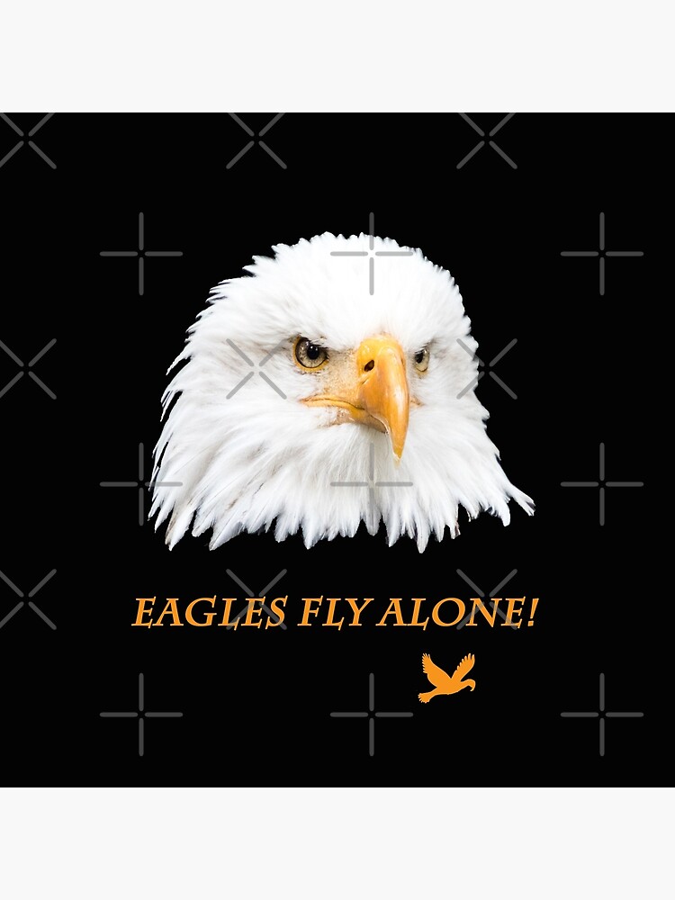 Thumbnail 2 von 2, Stofftasche, Geschenkidee Weißkopfseeadler eagles fly alone designt und verkauft von Igelchen.
