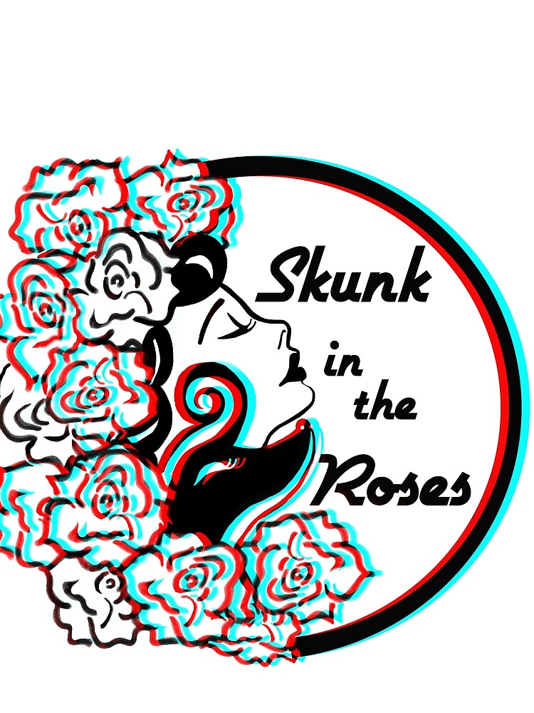 Skunk in the Roses by debraroberge