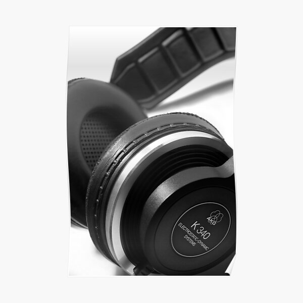 AKG K340 Headphones Poster
