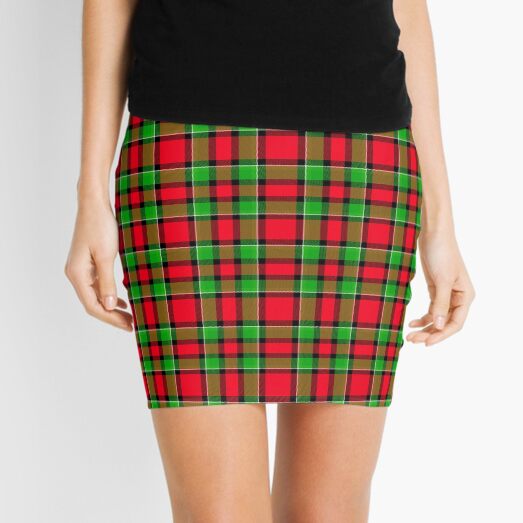 red and green tartan skirt