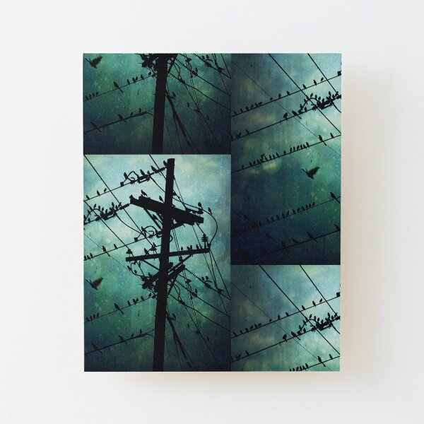 Bird City Wood Mounted Print