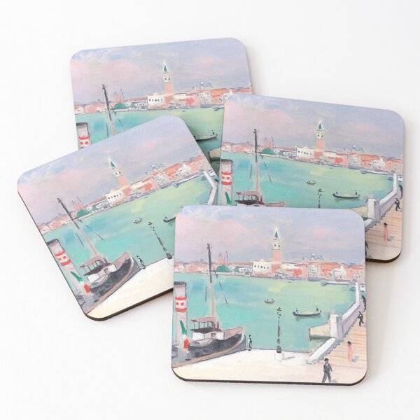 Item preview, Albert Marquet - Venise, quai des Esclavons, le remorqueur à quai  designed and sold by ArtExpression.