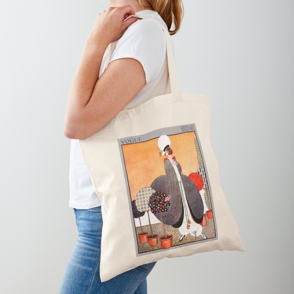 VOGUE : Vintage 1914 Magazine Advertising Print Tote Bag