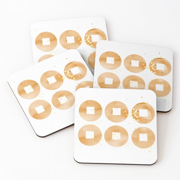 Item preview, Watercolor Gold Coins designed and sold by sakura-daydream.