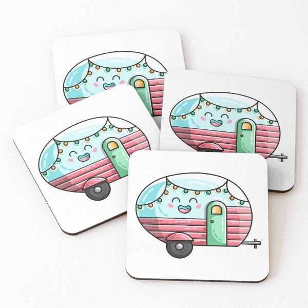 Item preview, Kawaii Cute Vintage Caravan designed and sold by Flaming Imp.