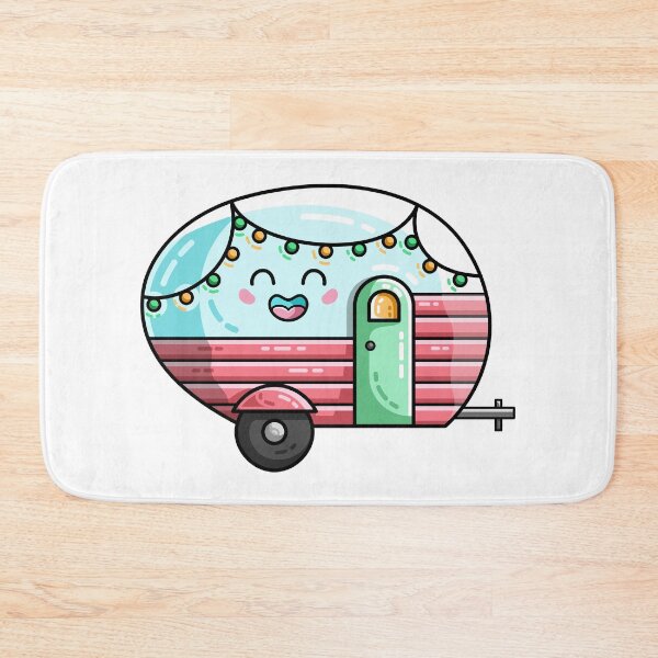 Item preview, Kawaii Cute Vintage Caravan designed and sold by Flaming Imp.