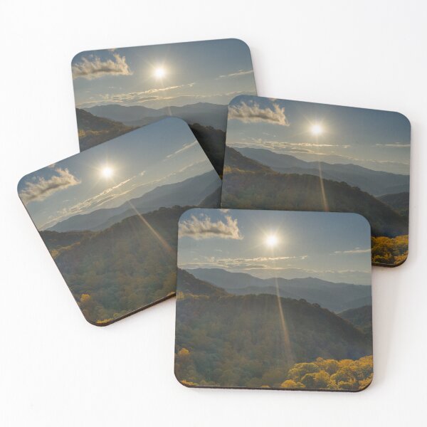 Item preview, aerial view sunset in pisgah national forest at the Appalachian Mountains designed and sold by rodgimenez.