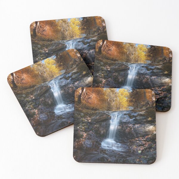 Item preview, Fall Landscape Long Exposure Water Fall In Blue Ridge Parkway During Sunset designed and sold by rodgimenez.