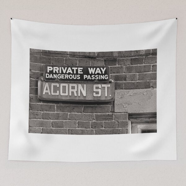 Item preview, Acorn Street Sign B+W designed and sold by Gerard Fornarotto.