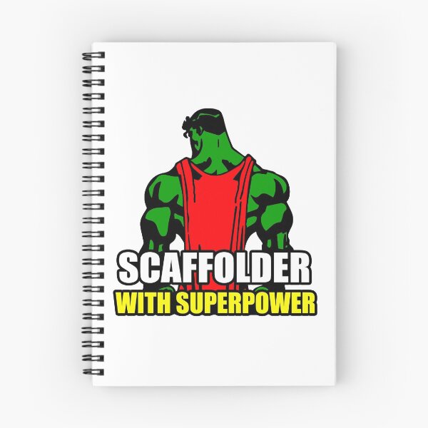 Item preview, Scaffolder with Superpower designed and sold by StickerApe.