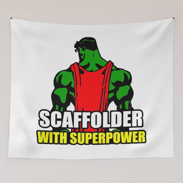 Item preview, Scaffolder with Superpower designed and sold by StickerApe.