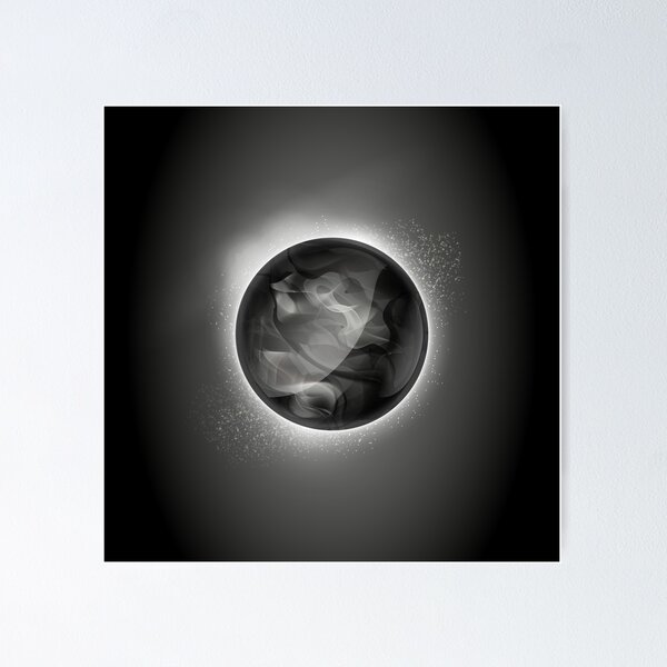 Item preview, FF7 - Black Meteor Materia designed and sold by zsdezigns.