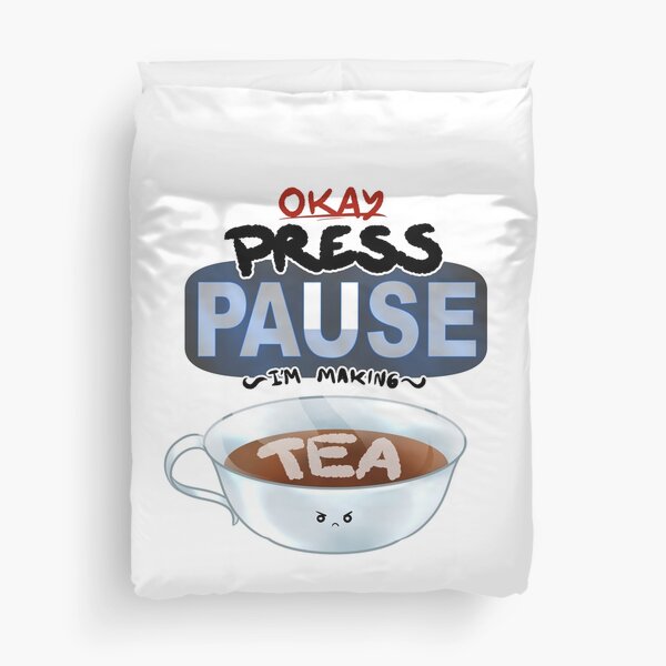 Ragequit Tea Break Duvet Cover