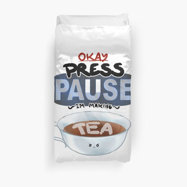 Ragequit Tea Break Duvet Cover