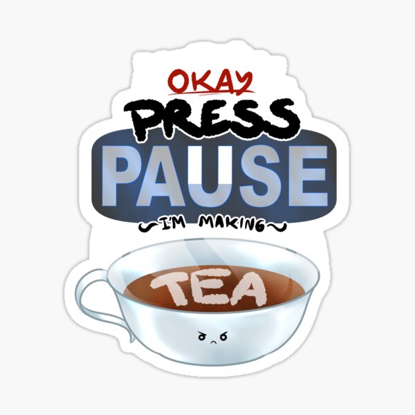 Ragequit Tea Break Sticker
