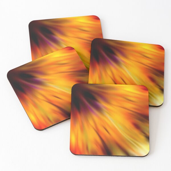 Item preview, Golden iris/sunflower abstract designed and sold by VWDigitalPaint.