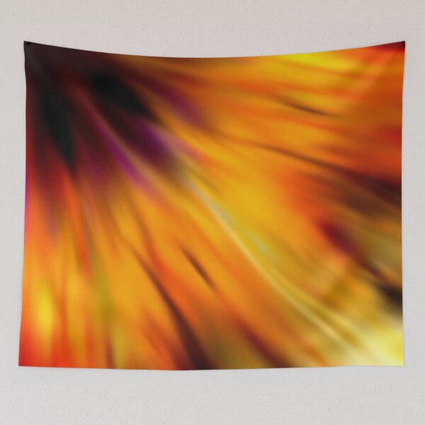 Item preview, Golden iris/sunflower abstract designed and sold by VWDigitalPaint.