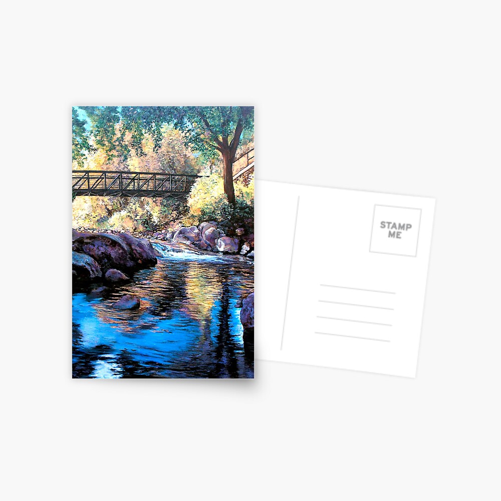 Boulder Creek Bridge - Late Afternoon Postcard