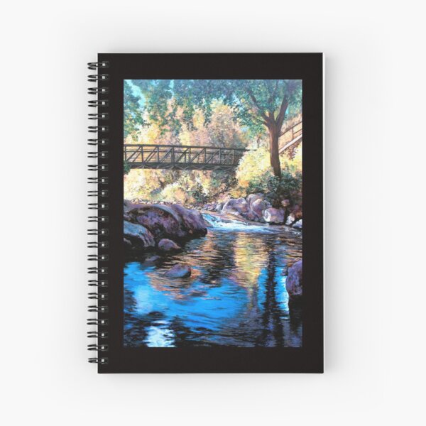 Boulder Creek Bridge - Late Afternoon Spiral Notebook