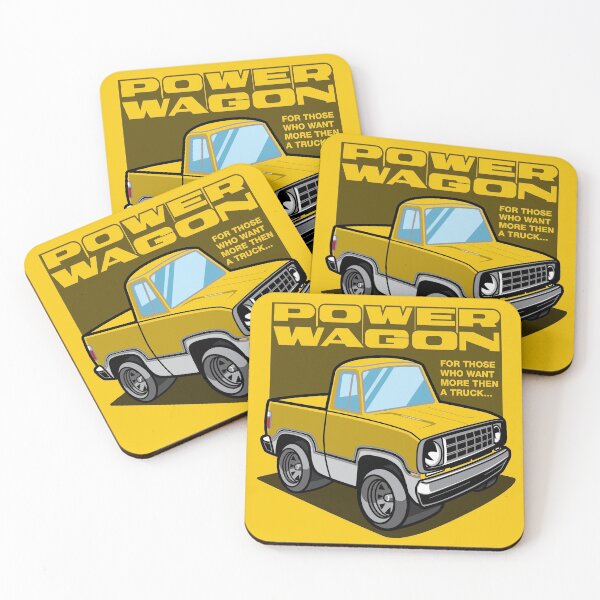 Item preview, School Bus Yellow - Power Wagon (White Base) designed and sold by Justin Ellis.