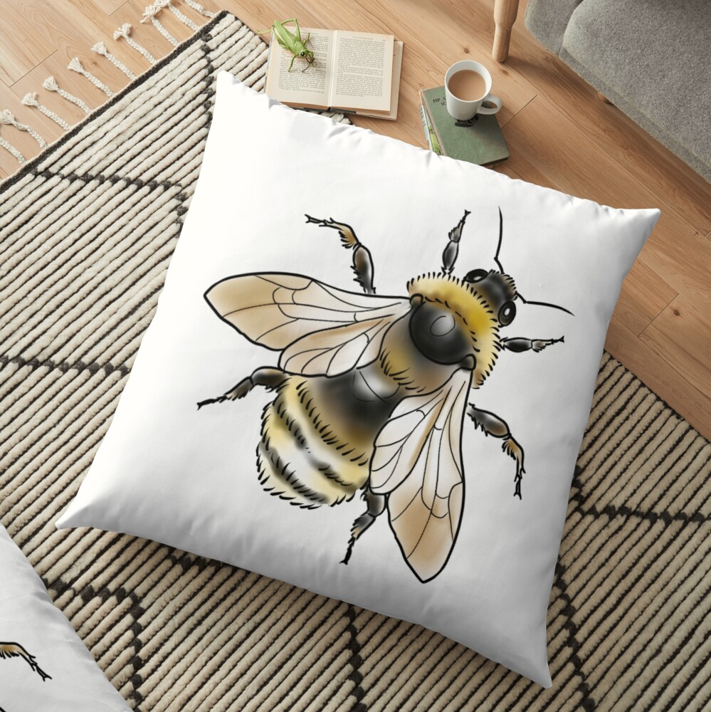 FUZZY BEE Floor Pillow