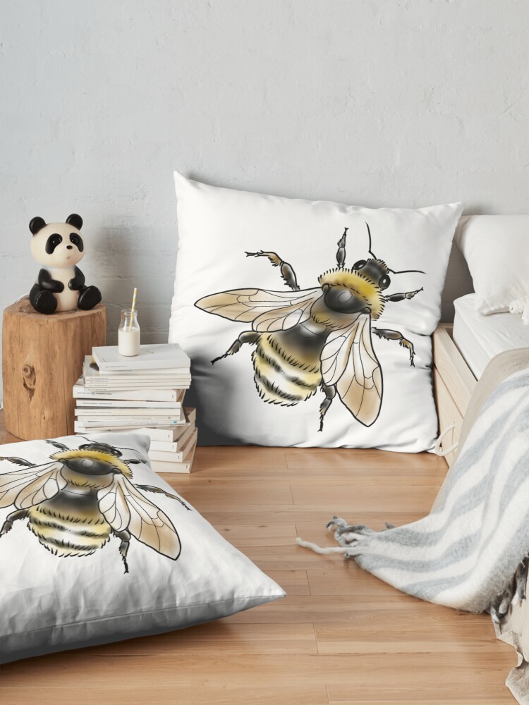 Alternate view of FUZZY BEE Floor Pillow