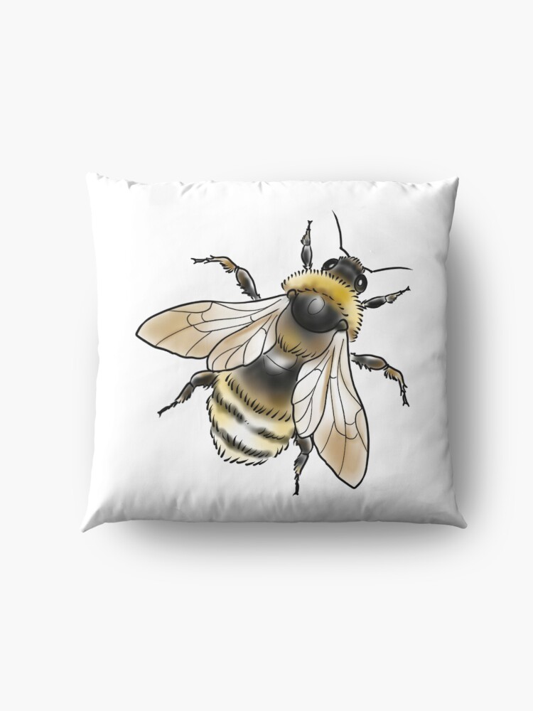 Alternate view of FUZZY BEE Floor Pillow