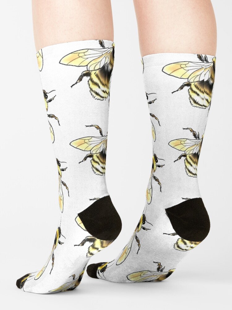 "FUZZY BEE" Socks for Sale by JaymeTattoos Redbubble