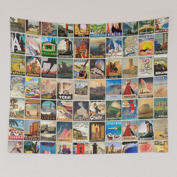 Item preview, Italy Travel Posters designed and sold by Montage-Madness.