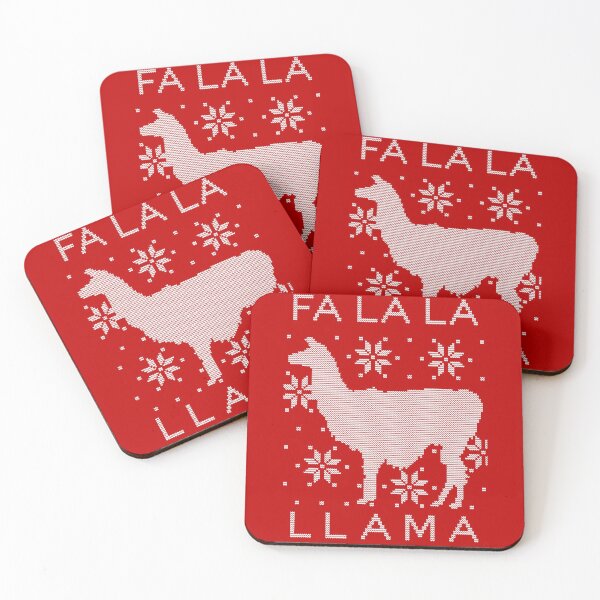 Item preview, Fa La La Llama Ugly Sweater in Red designed and sold by sarahrinouye.