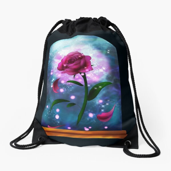 Rose enchantée Sac à cordon