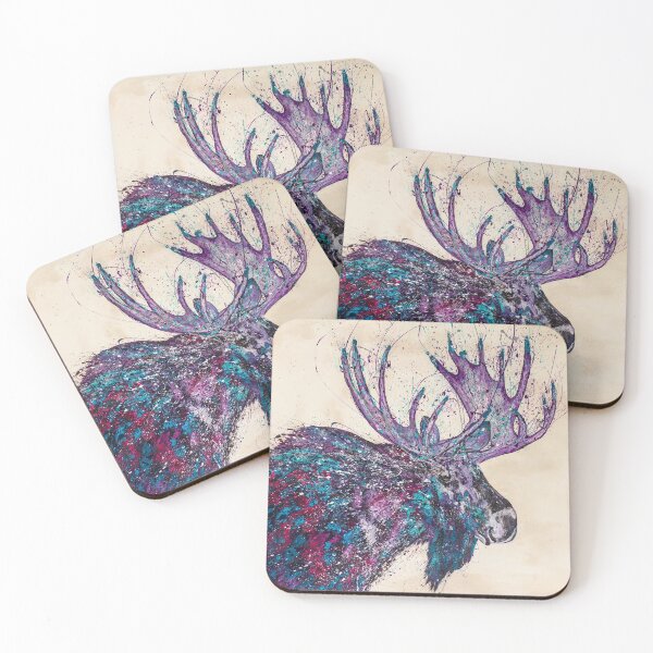 Item preview, Colorful Acrylic Moose Splatter designed and sold by RJ-Studios.