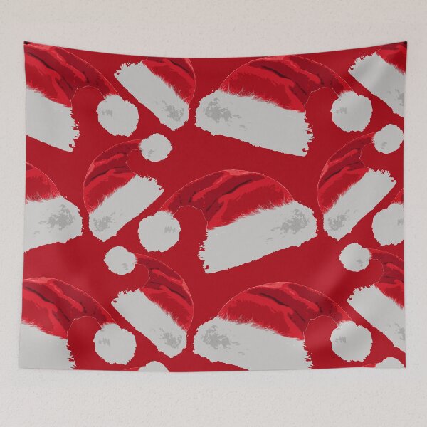 Item preview, Santa Hats Pattern in Red designed and sold by sarahrinouye.