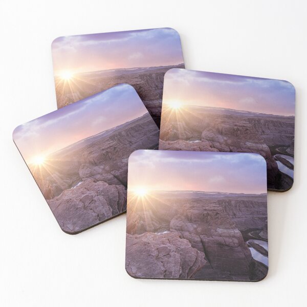 Item preview, Dramatic sunset with sunrays in horseshoe bend canyon in Page Arizona designed and sold by rodgimenez.