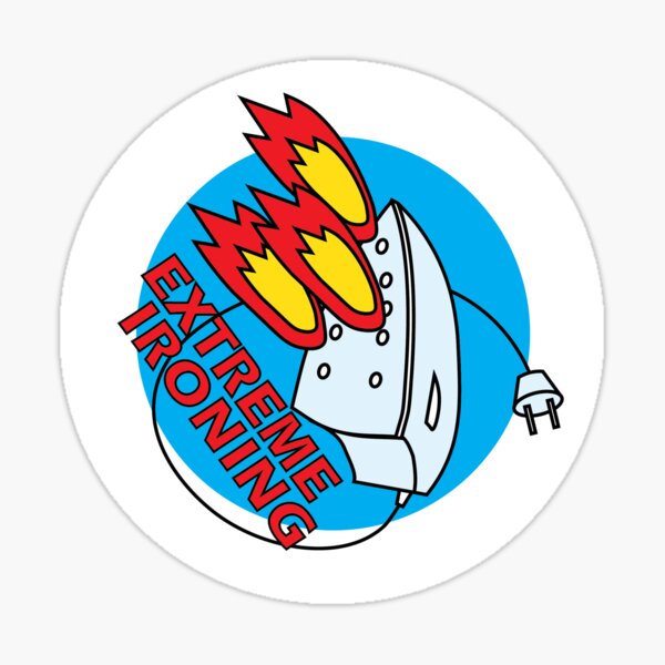 Extreme Ironing Stickers Redbubble