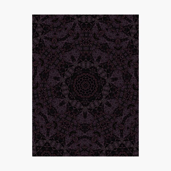 Item preview, Dark VI  - purple kaleidoscopic mandala designed and sold by DimensionAhimsa.