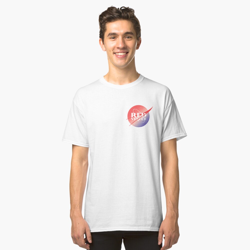 Red velvet nasa inspired logo Camiseta clásica