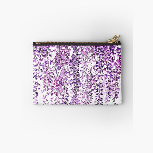 Item preview, hand painted purple wisteria  in bloom  designed and sold by ColorandColor.