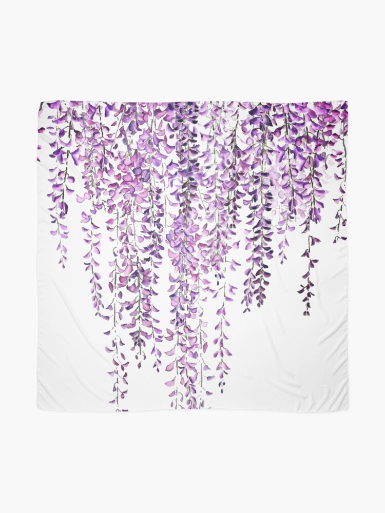 Alternate view of purple wisteria  in bloom  Scarf