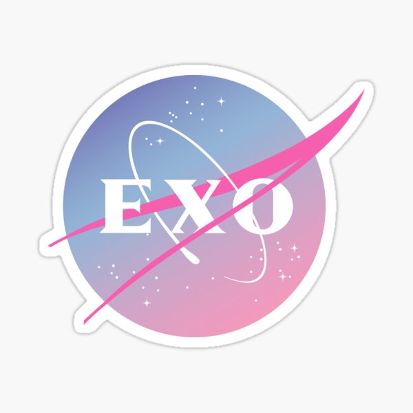 Exo nasa inspired logo Sticker