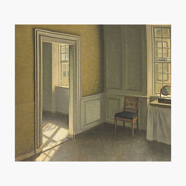 Item preview, HD. Bedroom strandgade, by Vilhelm Hammershøi designed and sold by LORD  H.D..