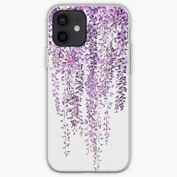 purple wisteria in bloom iPhone Soft Case