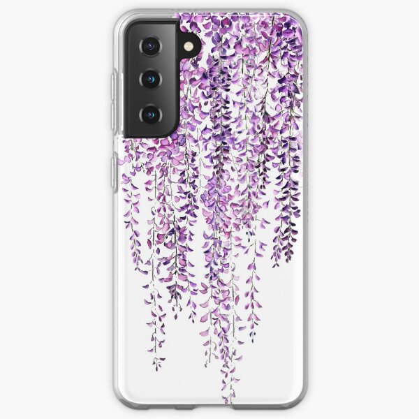 purple wisteria in bloom Samsung Galaxy Soft Case