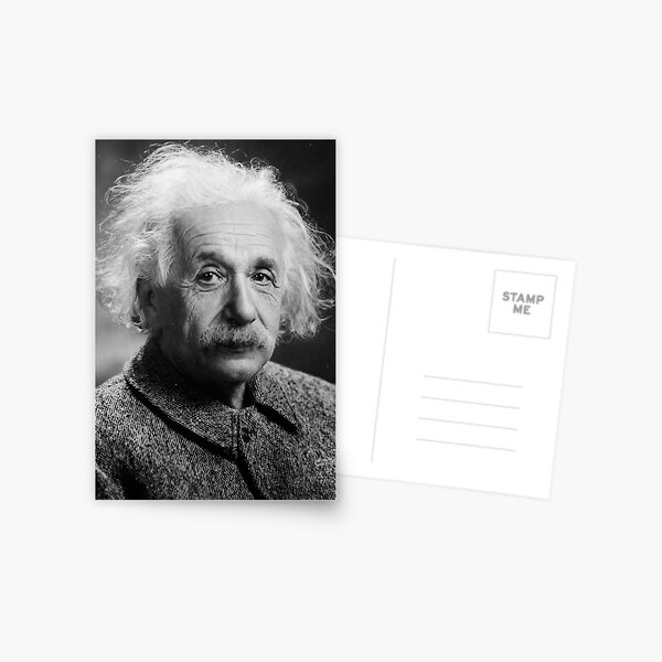 Albert Einstein Postcard