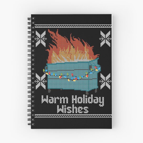 Item preview, Ugly Christmas Sweater Design Dumpster Fire - Warm Holiday Wishes designed and sold by Good-Find.